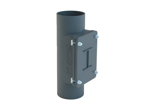 ZPC - Epoxy & Zinc Coated Cast Iron Hubless Short Pipe With Access Door